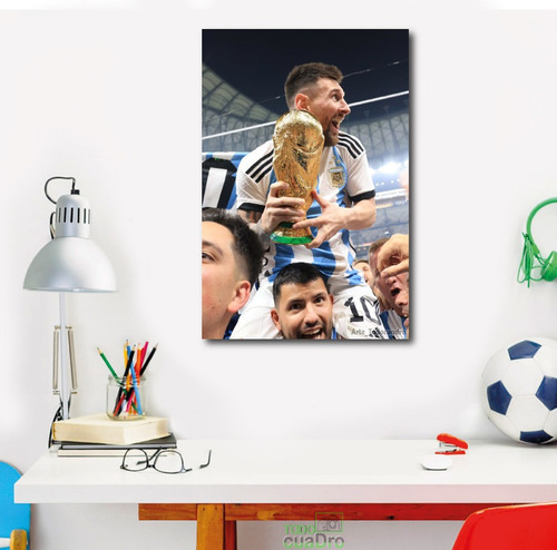 Cuadro De Messi Campeón Del Mundo