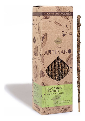 Sahumerio Artesano X 30 Sagrada Madre Palo Santo - Jengibre
