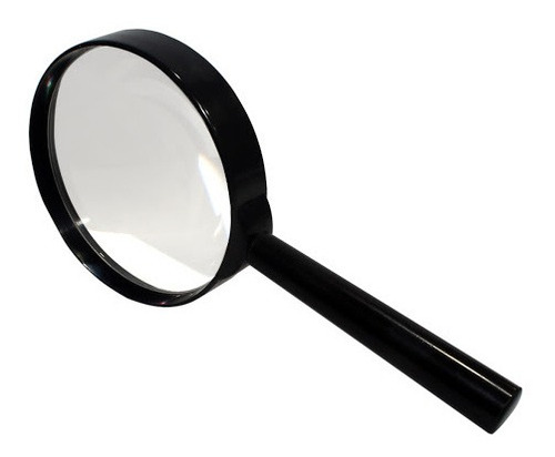 Lupa Lente Aumento Ferramenta Cabo Preto Original 123útil