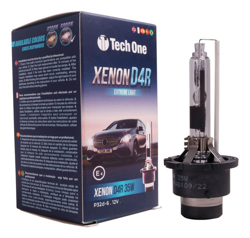 Lâmpada Xenon Hid Série D4r 4300k 35w 12v Techone