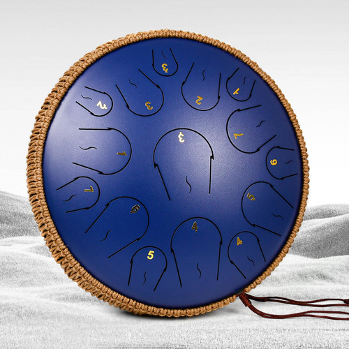 Steel Tongue Drum Lidguni 15 Note 35 Cm Com Livro De Música