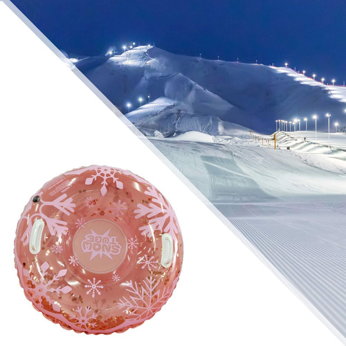 Tubo De Nieve Inflable Trineo De Nieve Inflable Rosa