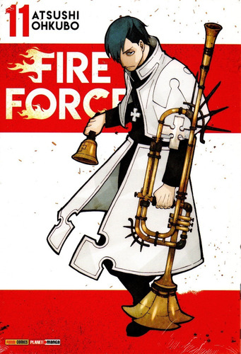 Fire Force N° 11 - Em Português - Editora Panini - Formato 13,5 X 20 - Capa Mole - Bonellihq Cx488 Nov23