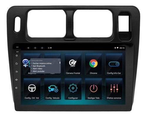Multimidia Pajero Tr4 Android 14 2gb Carplay 9p Voz Qled