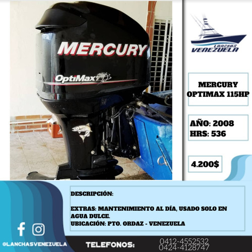Motor Mercury Optimax 115hp Lv441