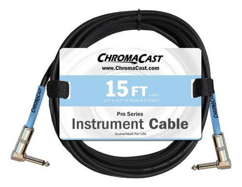 Cable Instrumento Pro De 15 Pies Daphne Blue Chromacast