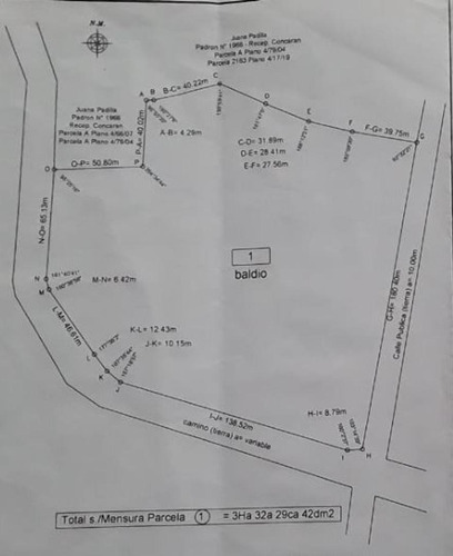 Terreno De 3,32 Ha En Venta A Metros Del Arroyo Benitez