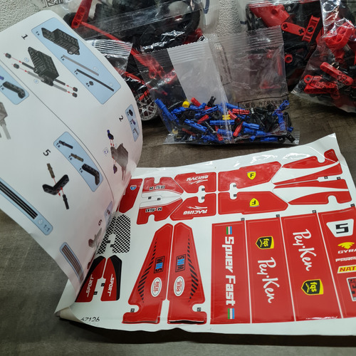Auto F1 Fórmula 1 - 32cm - 455 Bloques Encastrables - Bolsa 455 F1