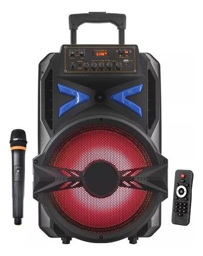 Parlante Portatil Bluetooth 15 Pulgadas Micrófono Karaoke