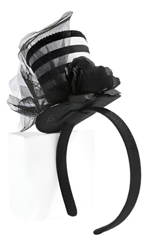 Diadema Sombrero Rayas Halloween Temática Disfraz Accesorios Color Negro Ele-Gate