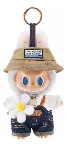 For Labubu Macaron Monsters Vinilo Peluche Llavero Original