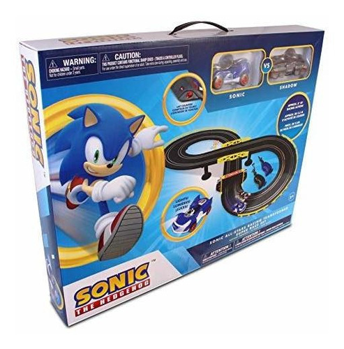 Nkok Sonic & Shadow Ranura Rc Conjunto De Coches De Carreras