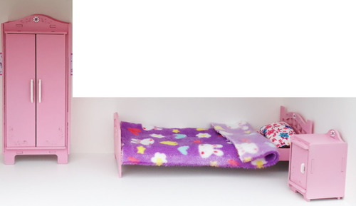 Muebles Para Casita De Muñecas Alpina De Lujo * Sol Y Luna * Rosa