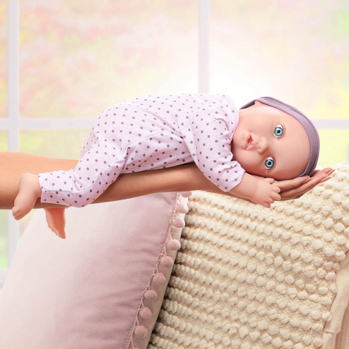 Muñeca Bebé Recién Nacida 35 Cm Ojos Azules Y Cuerpo Suave