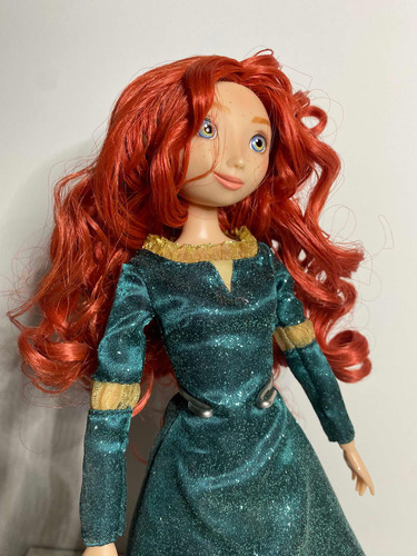 Muñeca Disney Store Mérida De Valiente Brillantina (Usado)