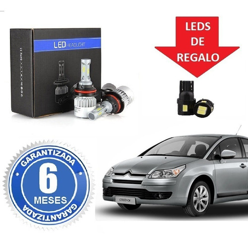 Kit Luces Led Cree H7 H1 O H11 Citroen C4 16.000 Lms Promo