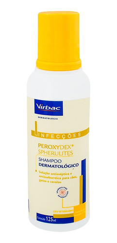 Shampoo Peroxydex Spherulites Para Cães E Gatos 125ml Virbac