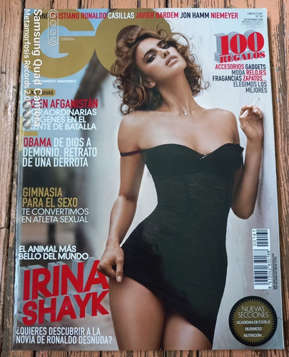 Irina Shayk Revista Gq España, Cr7, Sting, Año 2010. (Usado)