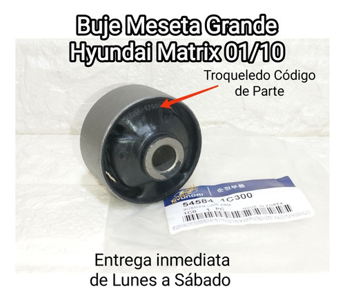 Buje Meseta Grande Hyundai Matrix 01/10 Todos 