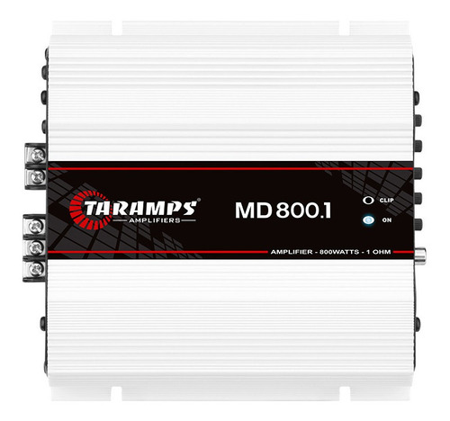 Amplificador Taramps Md 8000.1 1 Ohms 8000w Rms Som Autom.