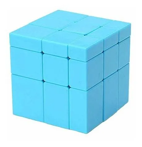 Cubo Mágico Tanch Ss 3x3 Velocidad Espejo Azul Sin Adhesivos