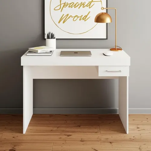 Escrivaninha Artely Cooler mdp, mdf de 91cm x 74.5cm x 41.5cm branco Pintura texturizada UV