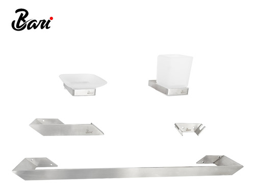Accesorios De Baño 5 Pcs Brush Nickel