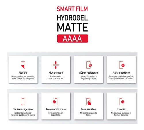 Imagen 6 de 10 de Film Hydrogel Slim Mate Protector Pantalla Compatible iPhone