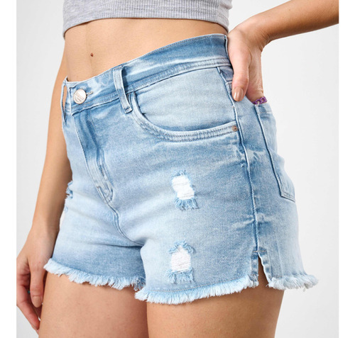 Short Jeans Verano Elastizado Calce Perfecto Go. By Loreley