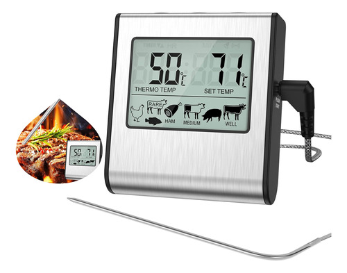 Termómetro Digital De Carnes Para Alimentos Repostería Asado