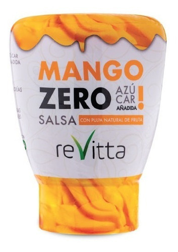 Salsa Zero (sin Azúcar Añadida) 330 Grs. Revitta Wellness Sabor Mango