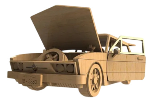 Vetor Cnc Miniatura Carro Brasilia Para Corte A Laser