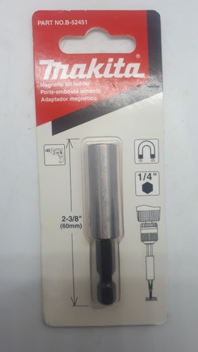 Guía Magnética De 2-3/8 X 1/4 Hexagonal Makita B52451