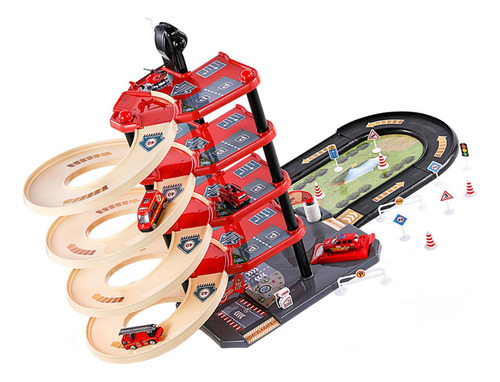Juego De Pista De Carreras De Niños Pistas De Con 4 Autos