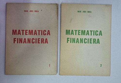 Matematica Financiera (2 Tomos)-raul Roca-libreria Merlin