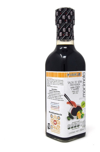 Imagen 3 de 5 de Salsa Soya Preparada Con Cítricos Y Jalapeño (ponzu) 250ml