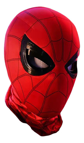 Máscara Spider Man Ojos Parpadeantes Movible Transpirable