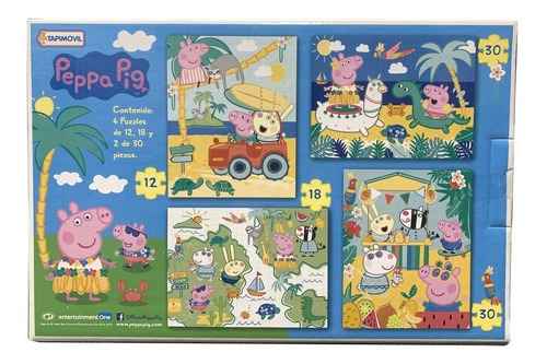 Rompecabezas 4 En 1 Peppa Pig Art 06353 Loonytoys