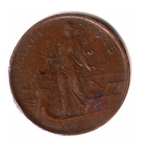 Italia Reino Moneda 1 Centesimo De Cobre Año 1915 R Km#40