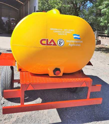 Acoplado Tanque Plastico 1500 Lts - 1 Eje