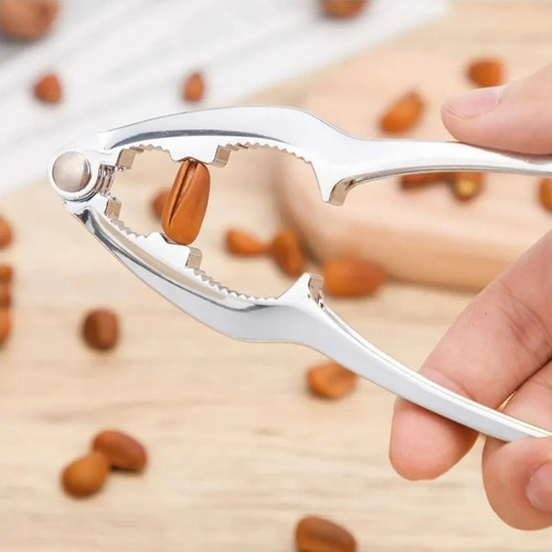 Imagen 2 de 7 de Rompe Nueces De Acero Inoxidable Cascanueces De 15cm Cocina