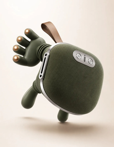 Massageador Elétrico Pescoço Ombros Mãozinha 3d Aquecimento Verde 127/220v