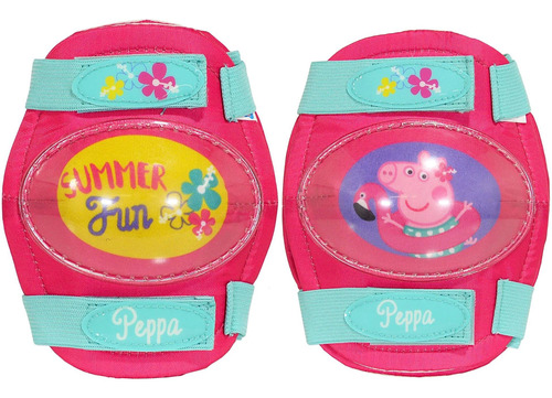 Peppa Pig Niñas Rosa Deporte Protección Codera Rodillera