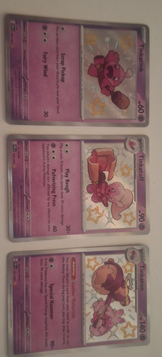 Pokemon Linea Evolutiva Shiny Tinkatink Ingles