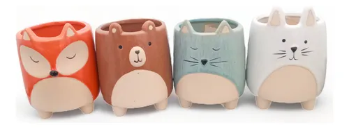 comprar Pack 2, Macetero De Ceramica Modelos Variados