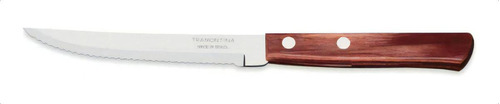 Faca Para Churrasco Inox 5 Tramontina Polywood Cor Marrom