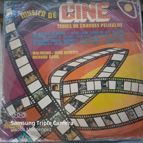 Vinilo Musica De Cine Peliculas Malvicino Davis Bonetti Bs1