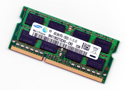 Memoria Samsung 4 Gb Ddr3 Pc3 12800s-11-10-f2 1600mhz Dellhp