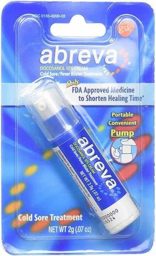 Pomada Abreva Trata Herpes Docosanol 10% - Pump 2g