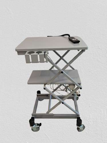 Carro Suporte Rack Mesa Elétrico Para Ultrassom Portátil